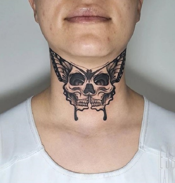 Butterfly Skull Tattoos: A Striking Fusion of Life and Death