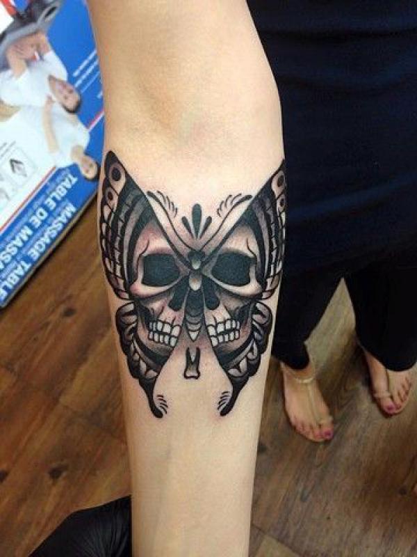 Butterfly Skull Tattoos: A Striking Fusion of Life and Death
