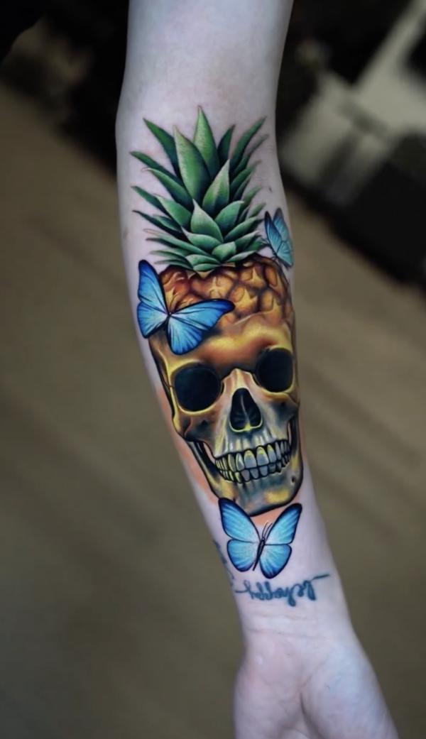 Butterfly Skull Tattoos: A Striking Fusion of Life and Death
