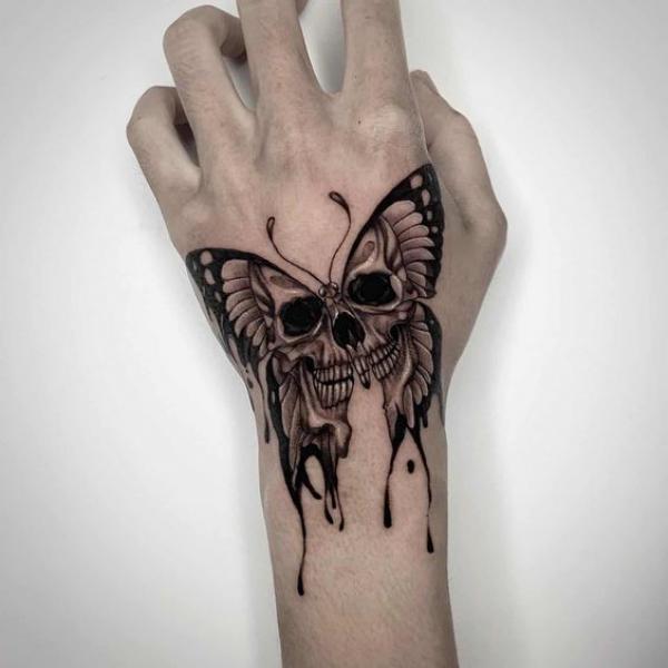 Butterfly Skull Tattoos: A Striking Fusion of Life and Death