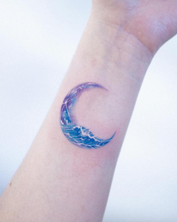 Moon and Stars Tattoos for Sky Lovers