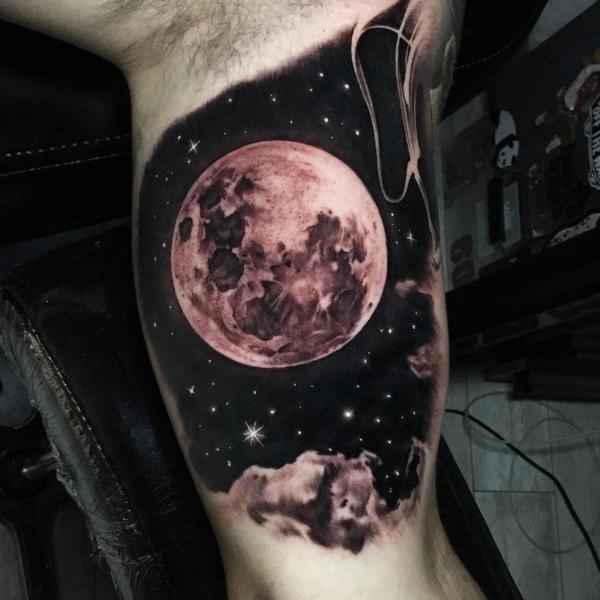 Moon and Stars Tattoos for Sky Lovers