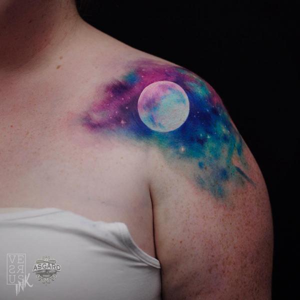 Moon and Stars Tattoos for Sky Lovers