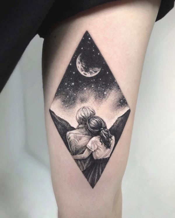 Moon and Stars Tattoos for Sky Lovers