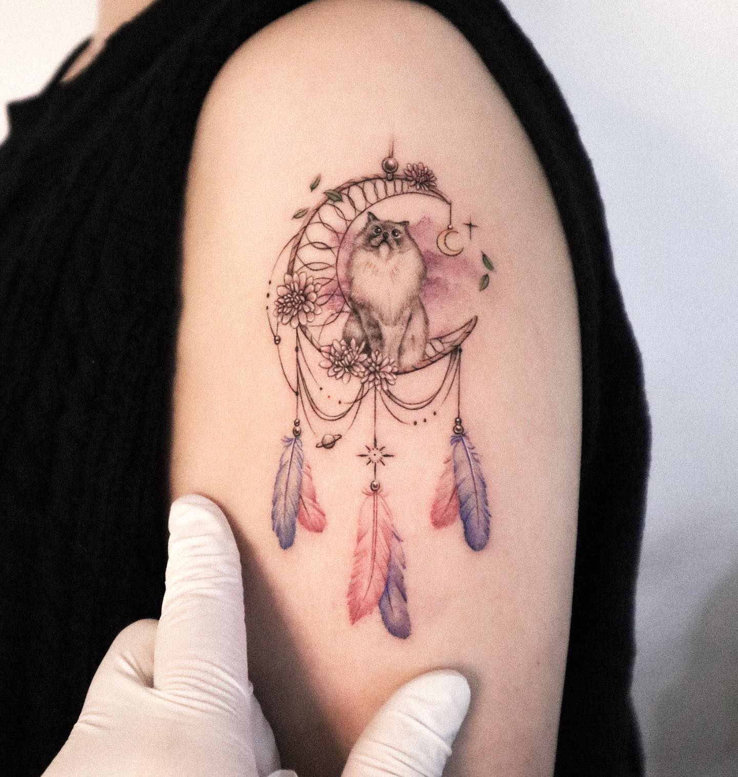 Moon and Stars Tattoos for Sky Lovers