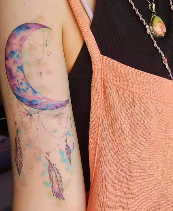 Moon and Stars Tattoos for Sky Lovers