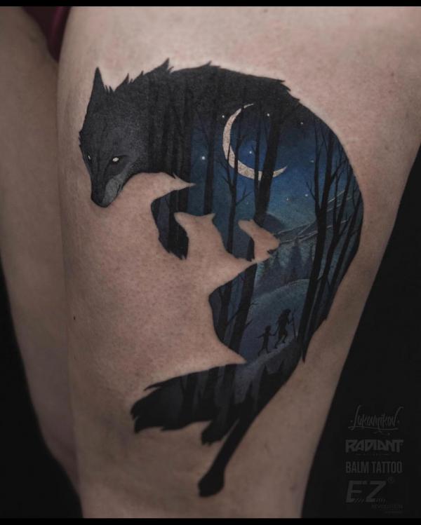 Moon and Stars Tattoos for Sky Lovers
