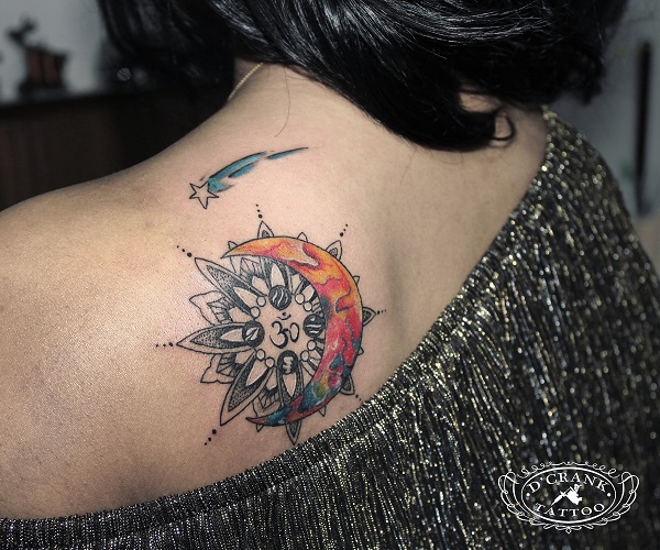 Moon and Stars Tattoos for Sky Lovers