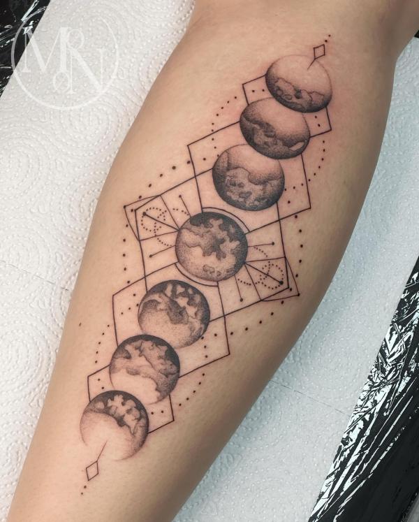 Moon and Stars Tattoos for Sky Lovers