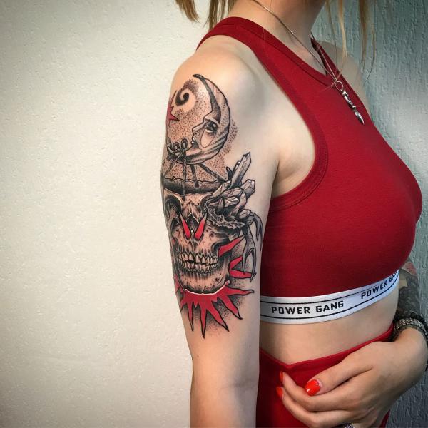 Moon and Stars Tattoos for Sky Lovers