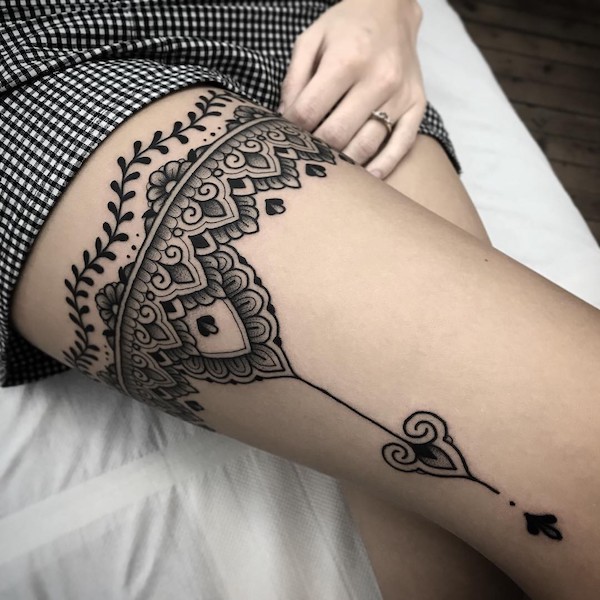 Garter Tattoos: The Perfect Blend of Sultry and Sweet