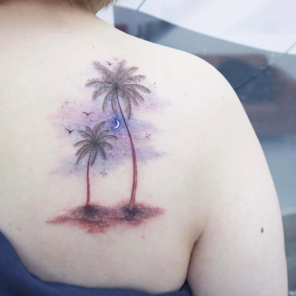 Palm Tree Tattoos: Symbolism and Style of a Tropical Icon