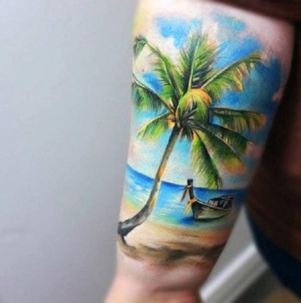 Palm Tree Tattoos: Symbolism and Style of a Tropical Icon