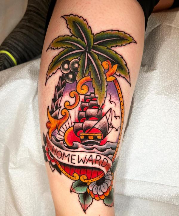Palm Tree Tattoos: Symbolism and Style of a Tropical Icon