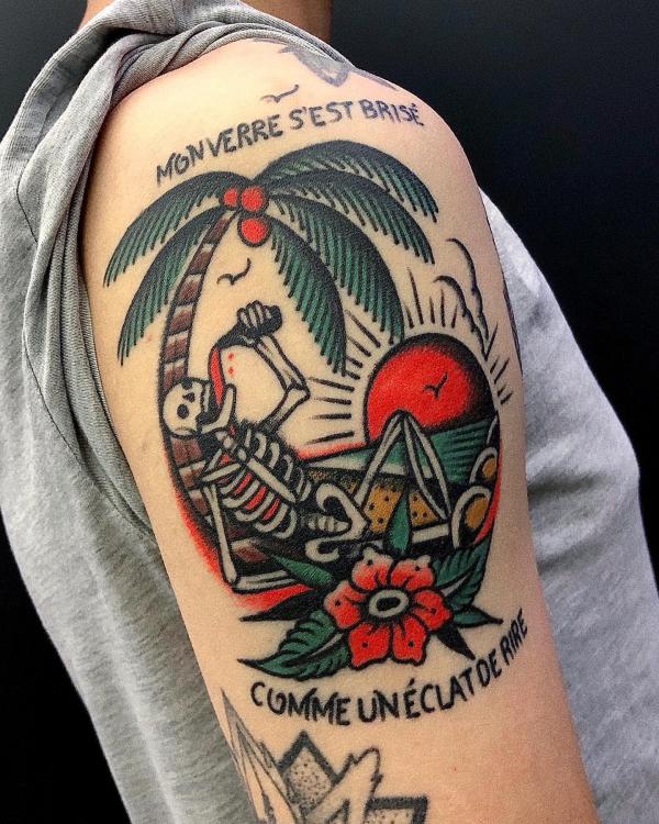 Palm Tree Tattoos: Symbolism and Style of a Tropical Icon