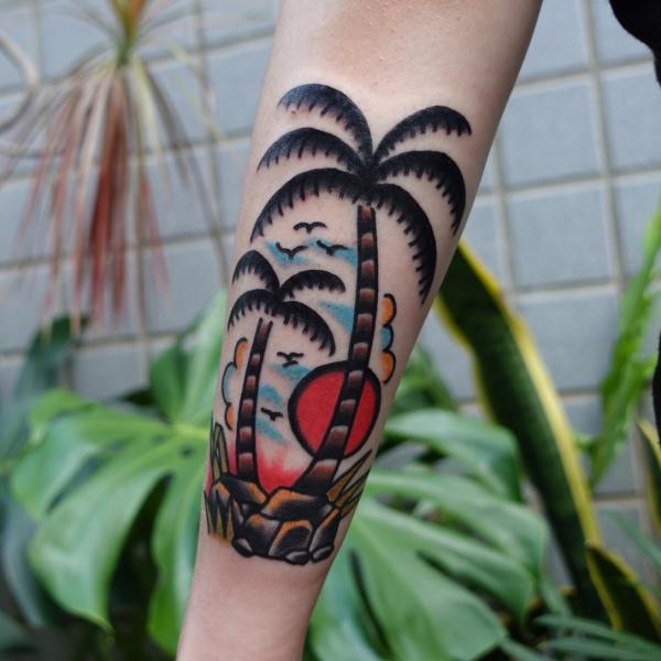 Palm Tree Tattoos: Symbolism and Style of a Tropical Icon