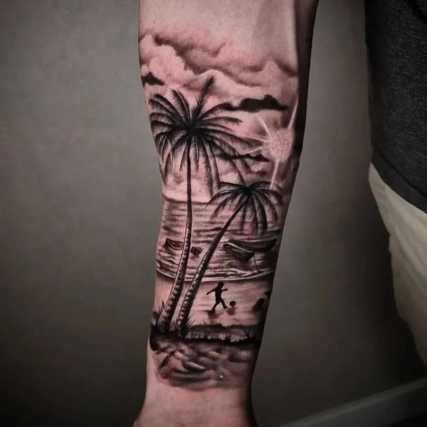 Palm Tree Tattoos: Symbolism and Style of a Tropical Icon