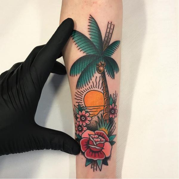 Palm Tree Tattoos: Symbolism and Style of a Tropical Icon