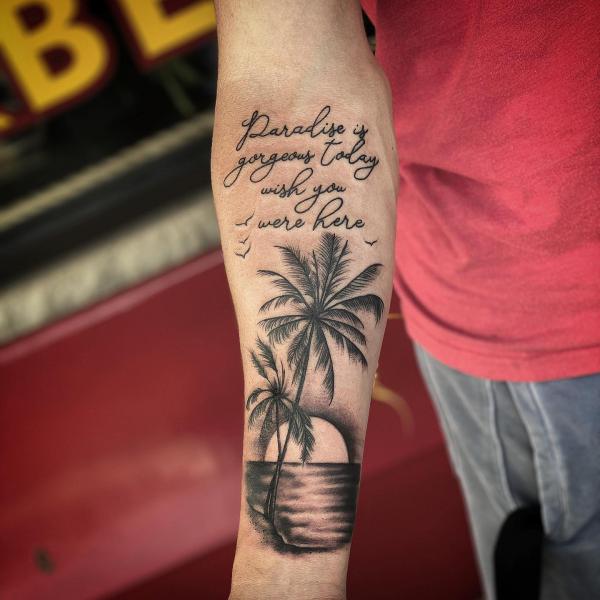 Palm Tree Tattoos: Symbolism and Style of a Tropical Icon