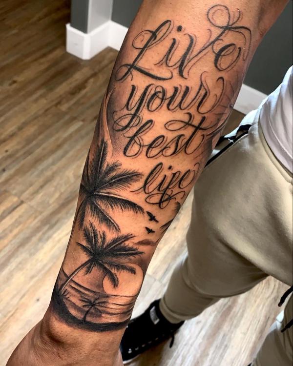 Palm Tree Tattoos: Symbolism and Style of a Tropical Icon