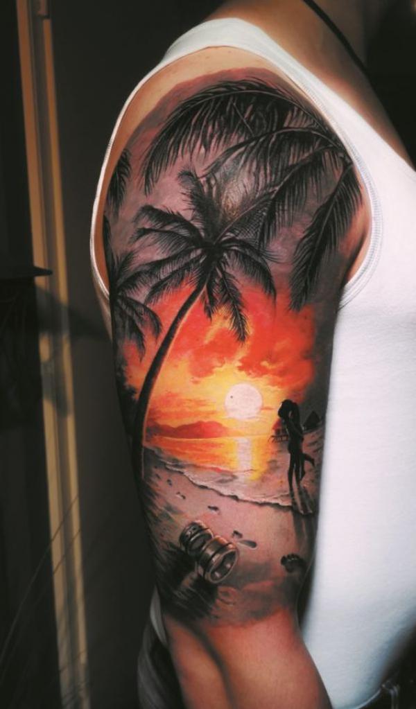 Palm Tree Tattoos: Symbolism and Style of a Tropical Icon