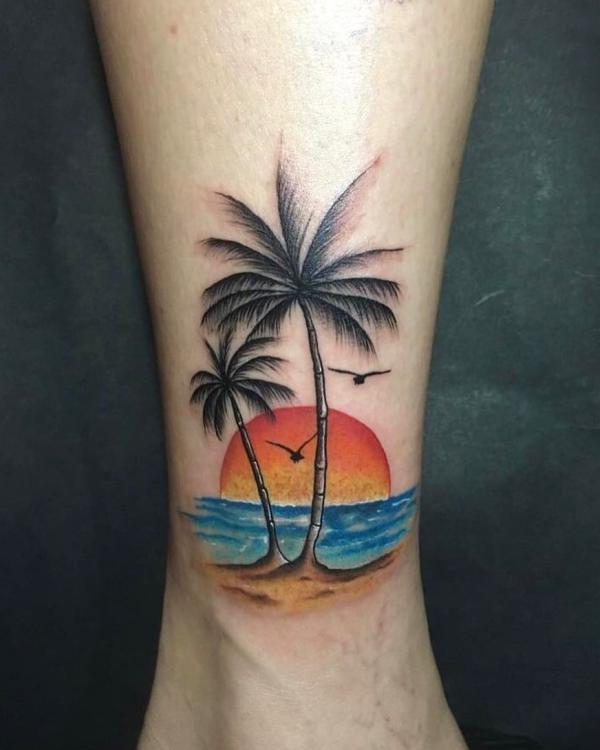 Palm Tree Tattoos: Symbolism and Style of a Tropical Icon