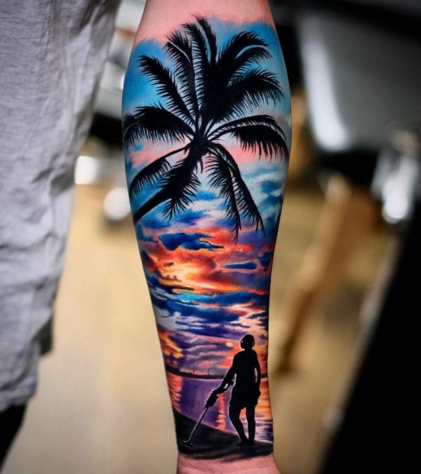 Palm Tree Tattoos: Symbolism and Style of a Tropical Icon