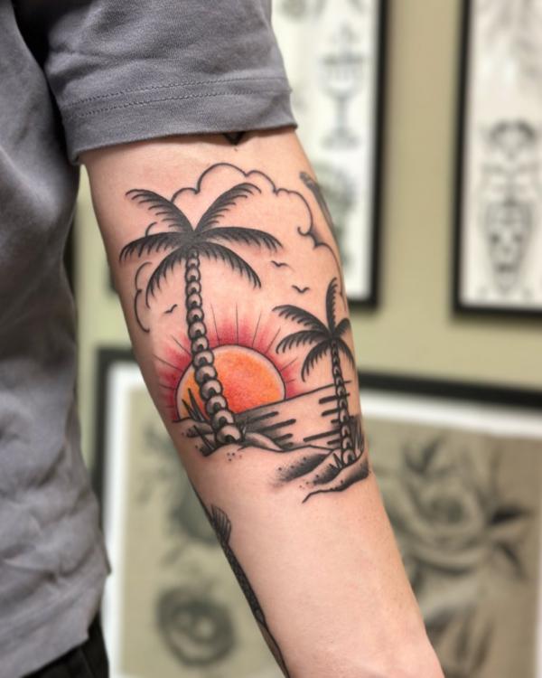 Palm Tree Tattoos: Symbolism and Style of a Tropical Icon