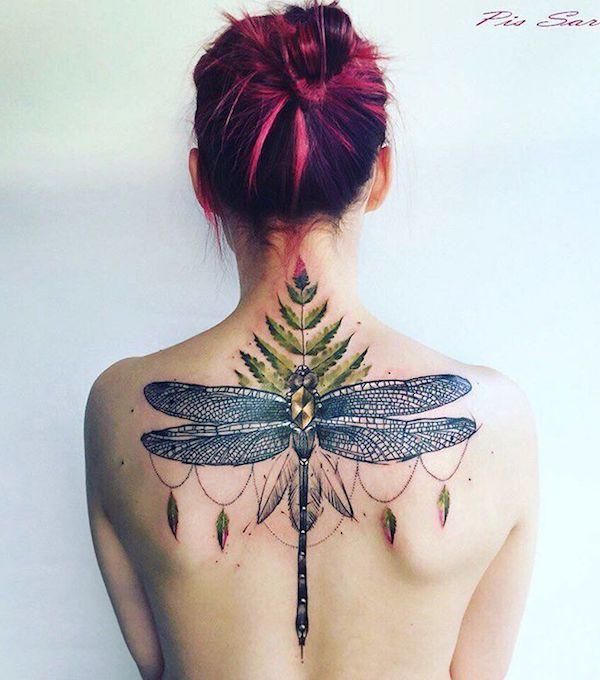 90 Feminine and Inspiring Dragonfly Tattoos for Women