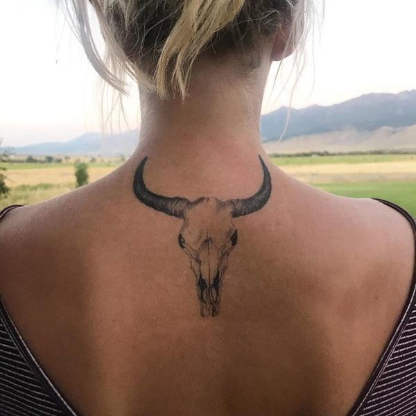 50+ Meaningful Bull Skull Tattoo Designs