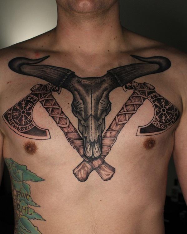 50+ Meaningful Bull Skull Tattoo Designs