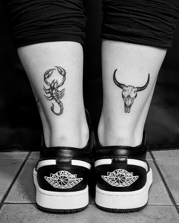 50+ Meaningful Bull Skull Tattoo Designs