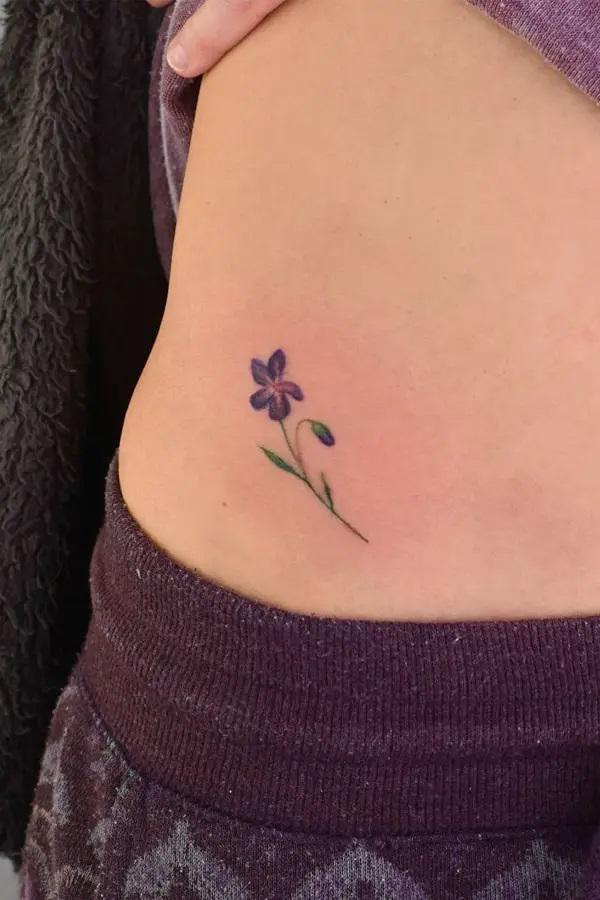 Violet Flower Tattoos: Embodying Beauty, Symbolism, and Enchantment