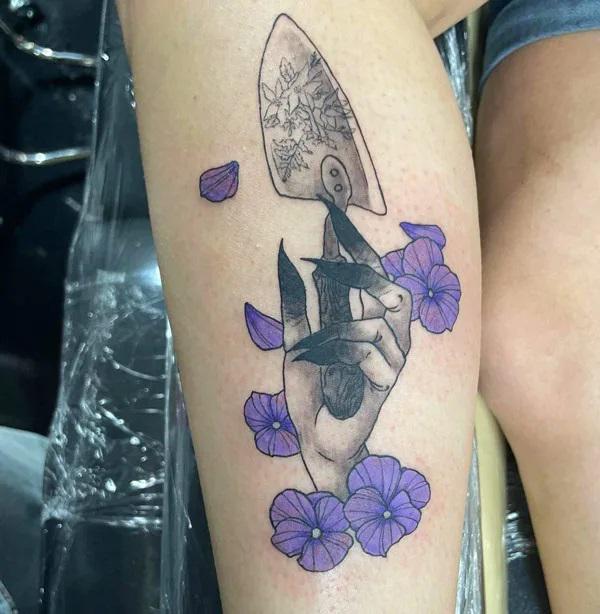 Violet Flower Tattoos: Embodying Beauty, Symbolism, and Enchantment