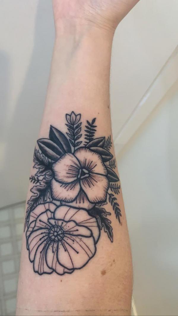 Violet Flower Tattoos: Embodying Beauty, Symbolism, and Enchantment