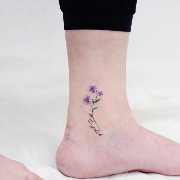 Violet Flower Tattoos: Embodying Beauty, Symbolism, and Enchantment