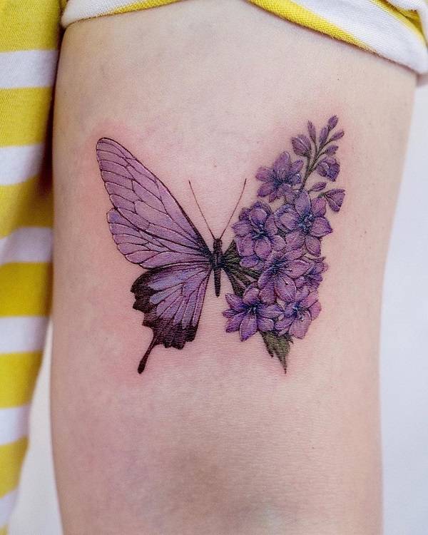 Violet Flower Tattoos: Embodying Beauty, Symbolism, and Enchantment