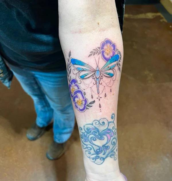 Violet Flower Tattoos: Embodying Beauty, Symbolism, and Enchantment