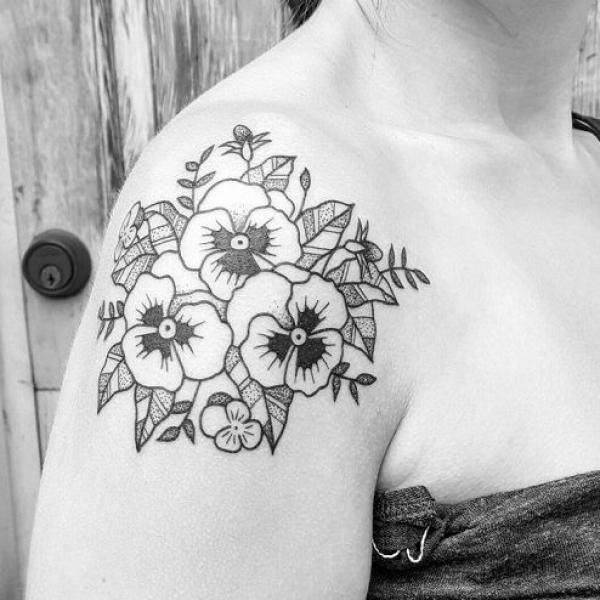 Violet Flower Tattoos: Embodying Beauty, Symbolism, and Enchantment