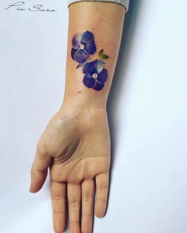 Violet Flower Tattoos: Embodying Beauty, Symbolism, and Enchantment