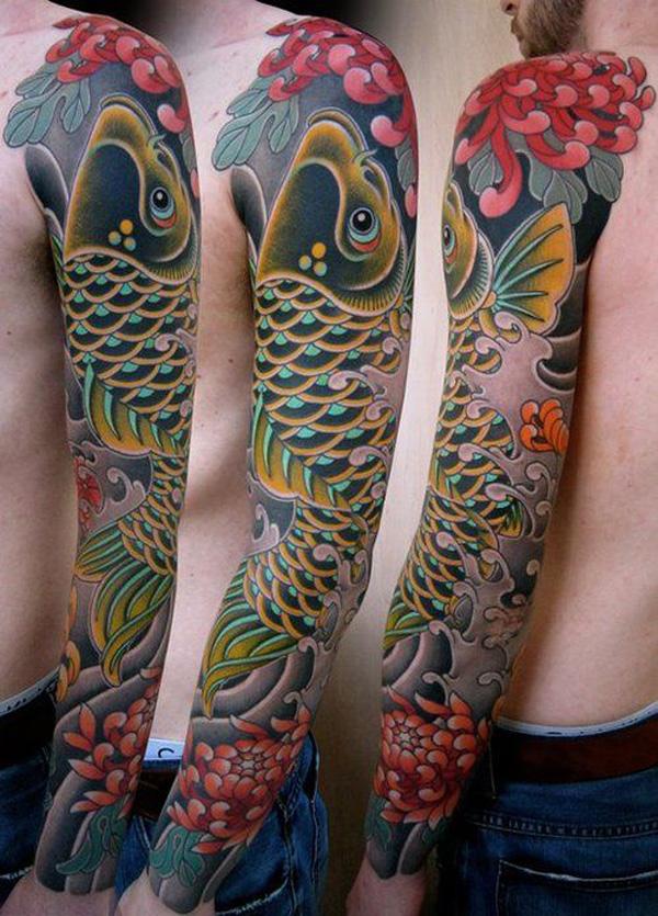 20 Timeless Traditional Japanese Chrysanthemum Tattoos