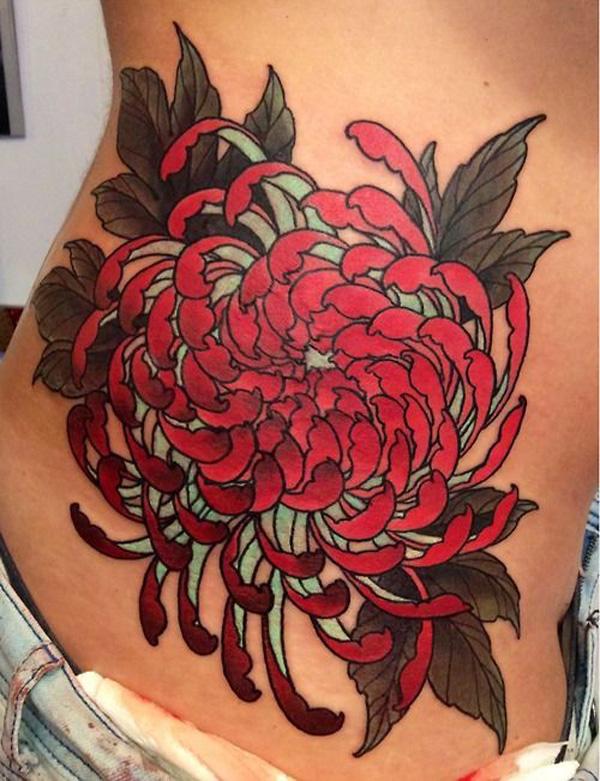 20 Timeless Traditional Japanese Chrysanthemum Tattoos