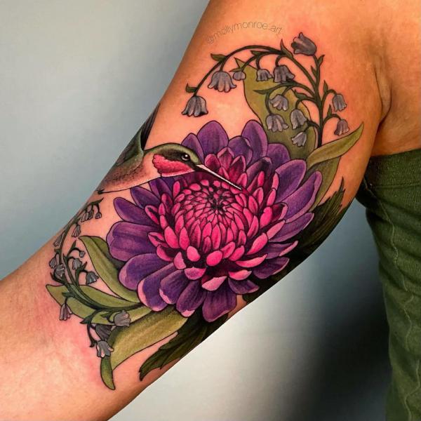 20 Timeless Traditional Japanese Chrysanthemum Tattoos