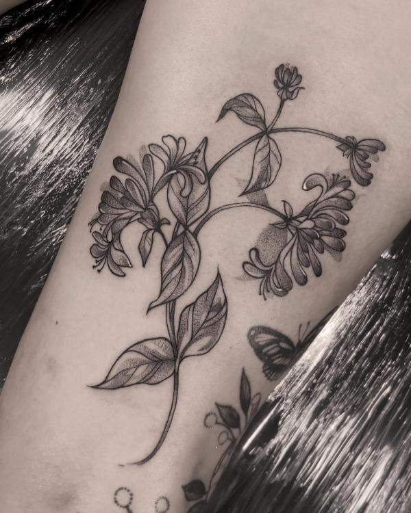 Honeysuckle Tattoos: Symbolism and Design Inspiration