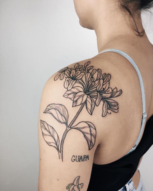 Honeysuckle Tattoos: Symbolism and Design Inspiration
