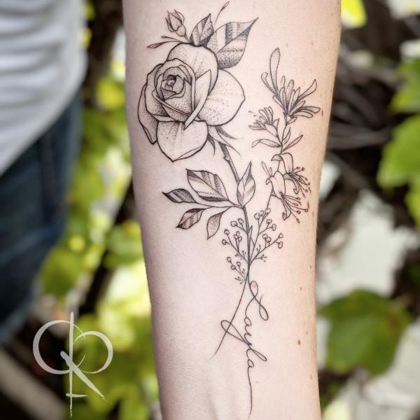 Honeysuckle Tattoos: Symbolism and Design Inspiration