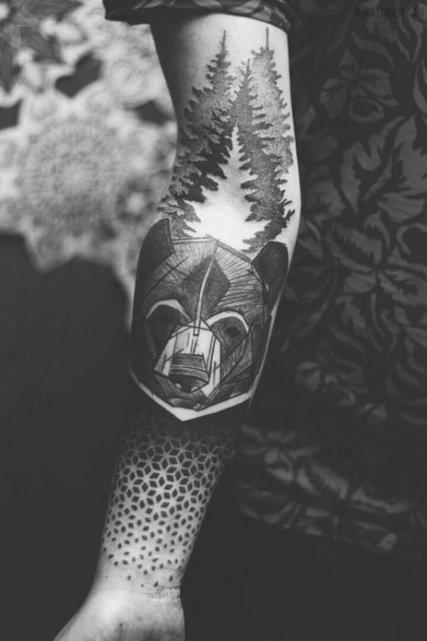 Grizzly Bear Tattoos: Symbolism and Design Ideas