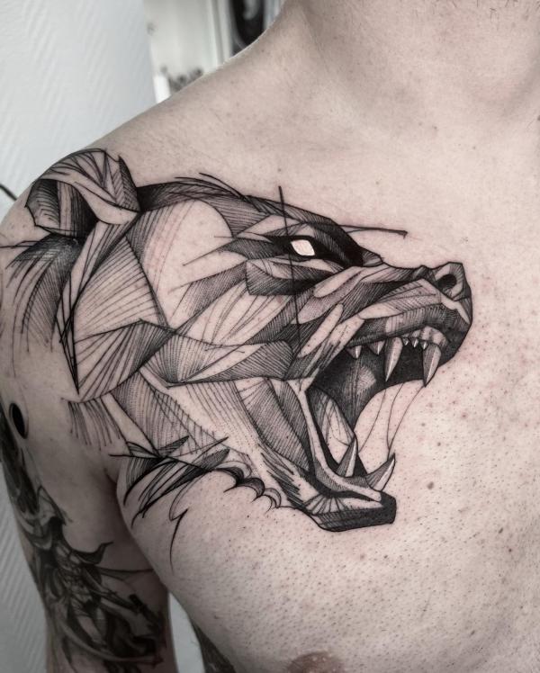 Grizzly Bear Tattoos: Symbolism and Design Ideas