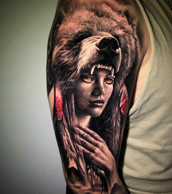 Grizzly Bear Tattoos: Symbolism and Design Ideas