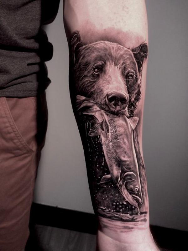 Grizzly Bear Tattoos: Symbolism and Design Ideas